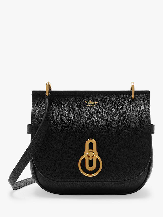Mulberry Small Amberley Small Classic Grain Leather Satchel, Black 