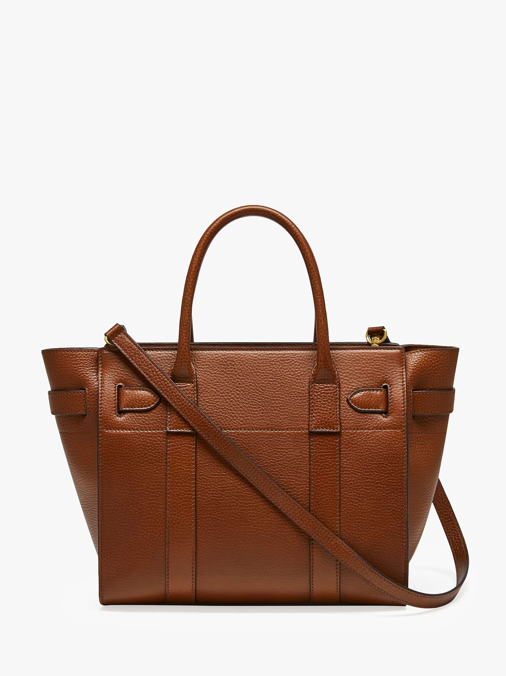 Buy Mulberry Small Bayswater Zipped Grain Veg Tanned Leather Tote Bag Online at johnlewis.com