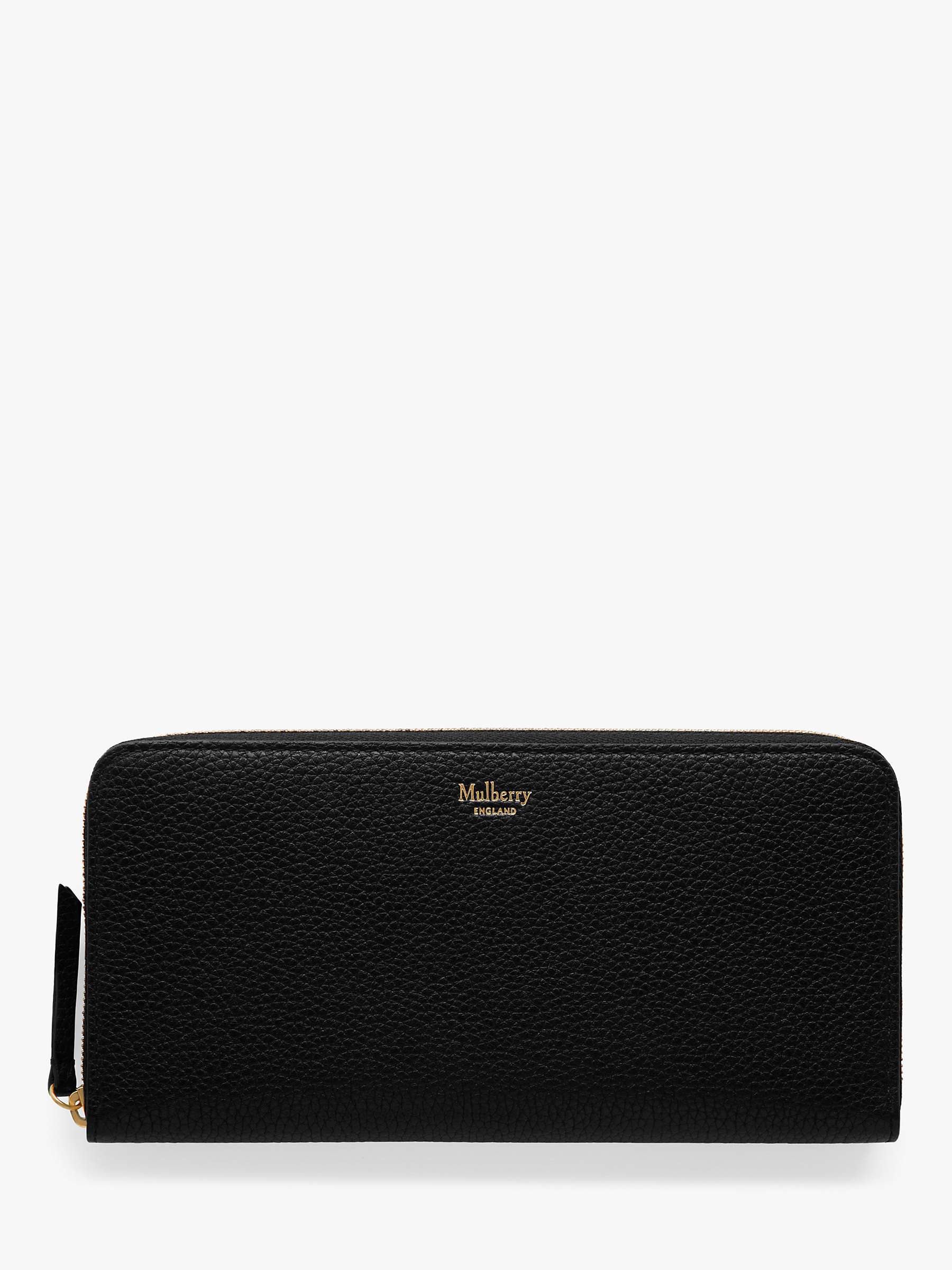 Buy Mulberry Small Classic Grain Leather 8 Card Zip Around Wallet Online at johnlewis.com
