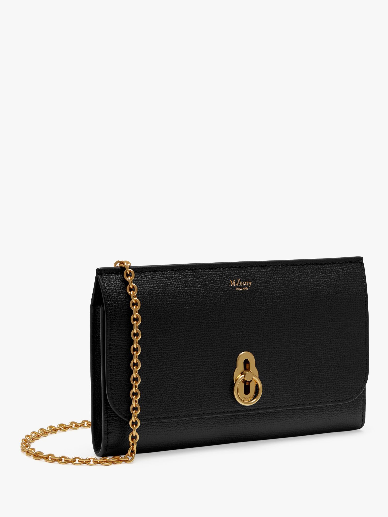 Mulberry Amberley Cross Grain Leather Clutch Bag at John Lewis & Partners