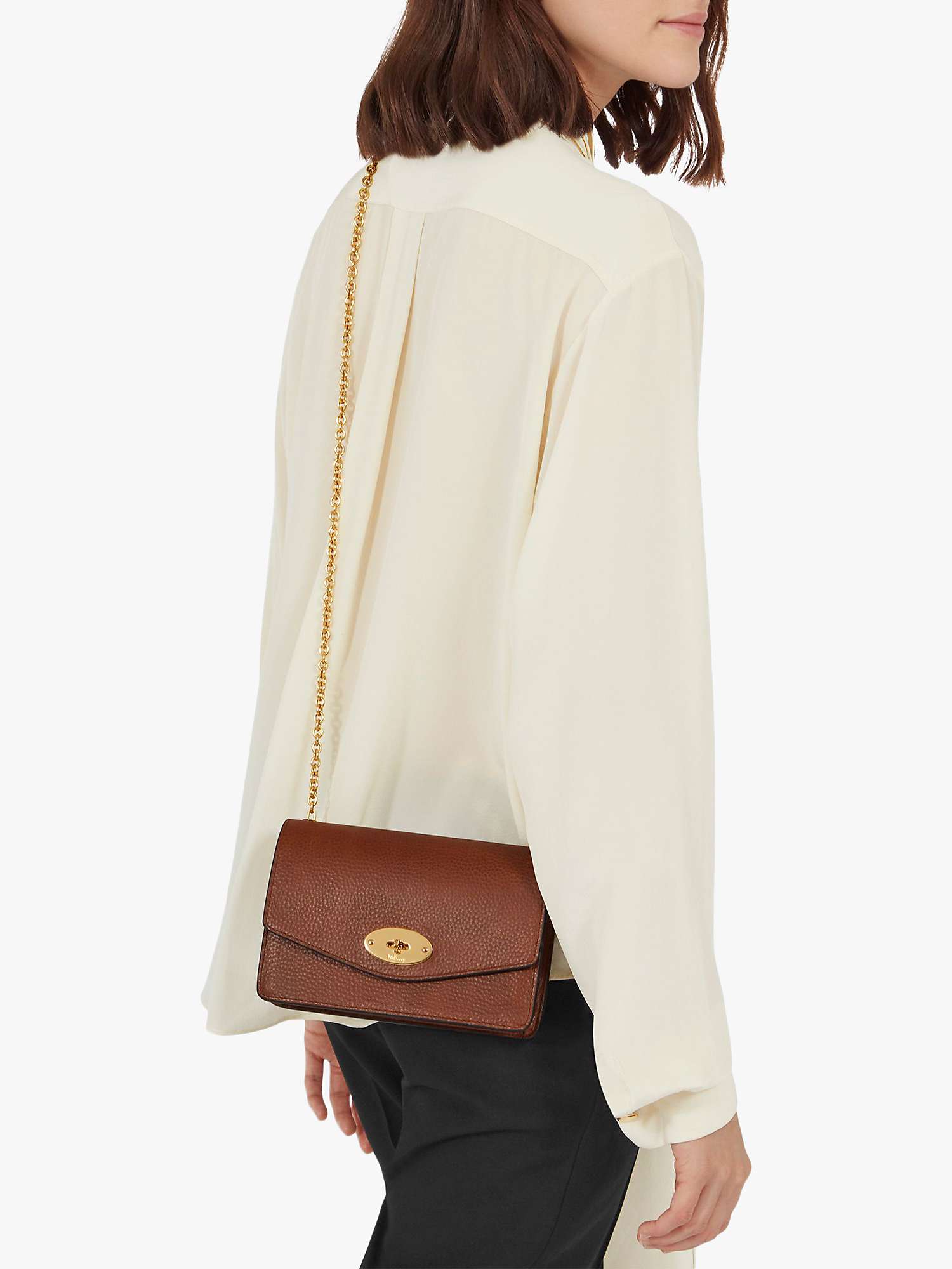 Buy Mulberry Small Darley Grain Veg Tanned Leather Cross Body Bag Online at johnlewis.com
