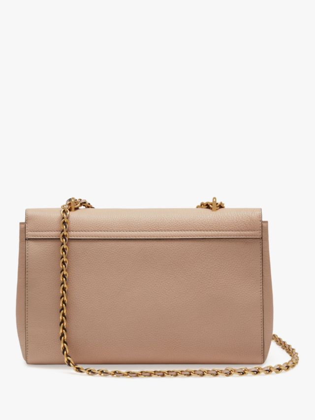 Mulberry Medium Lily Classic Grain Leather Shoulder Bag, Rosewater