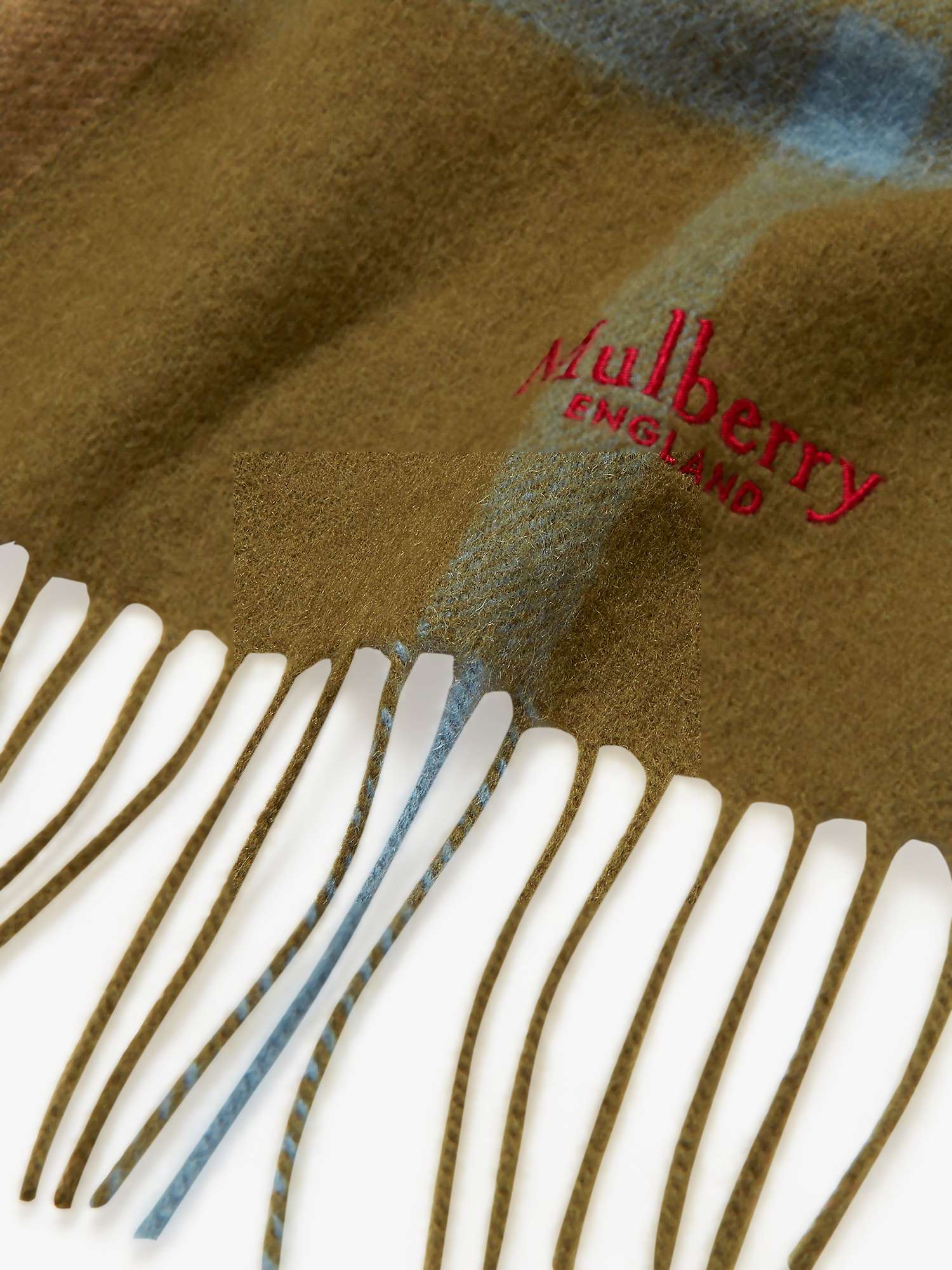 Buy Mulberry Small Check Lambswool Scarf Online at johnlewis.com