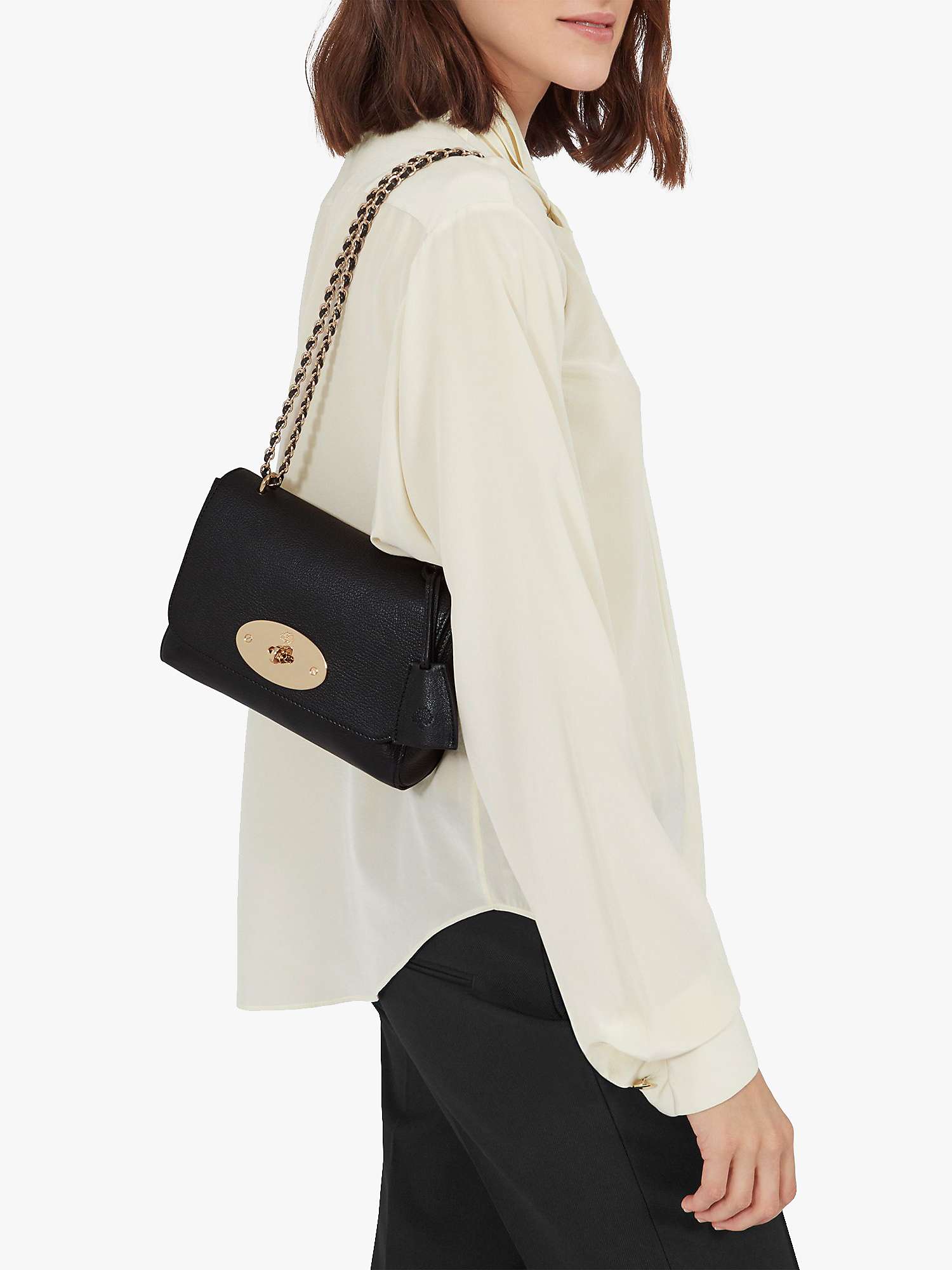 Buy Mulberry Lily Glossy Goat Leather Shoulder Bag Online at johnlewis.com