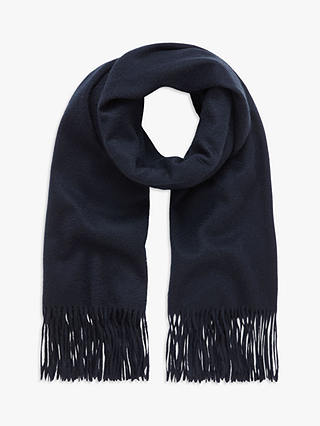 Mulberry Cashmere Scarf, Navy