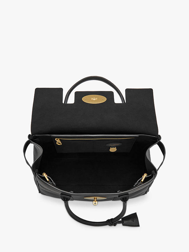 Mulberry Bayswater Classic Grain Leather Handbag, Black 