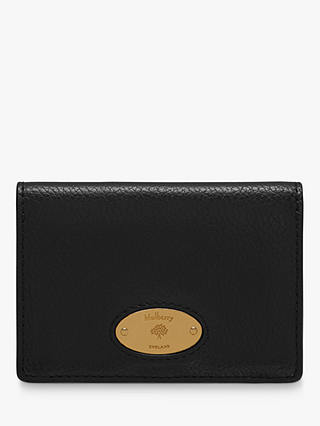 Mulberry Plaque Small Classic Grain Leather Card Holder