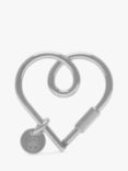 Mulberry Looped Heart Keyring