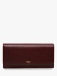 Mulberry Continental Grain Veg Tanned Leather Wallet, Oxblood