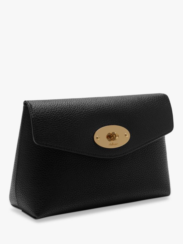 Mulberry Darley Classic Grain Leather Small Cosmetic Pouch, Black 4