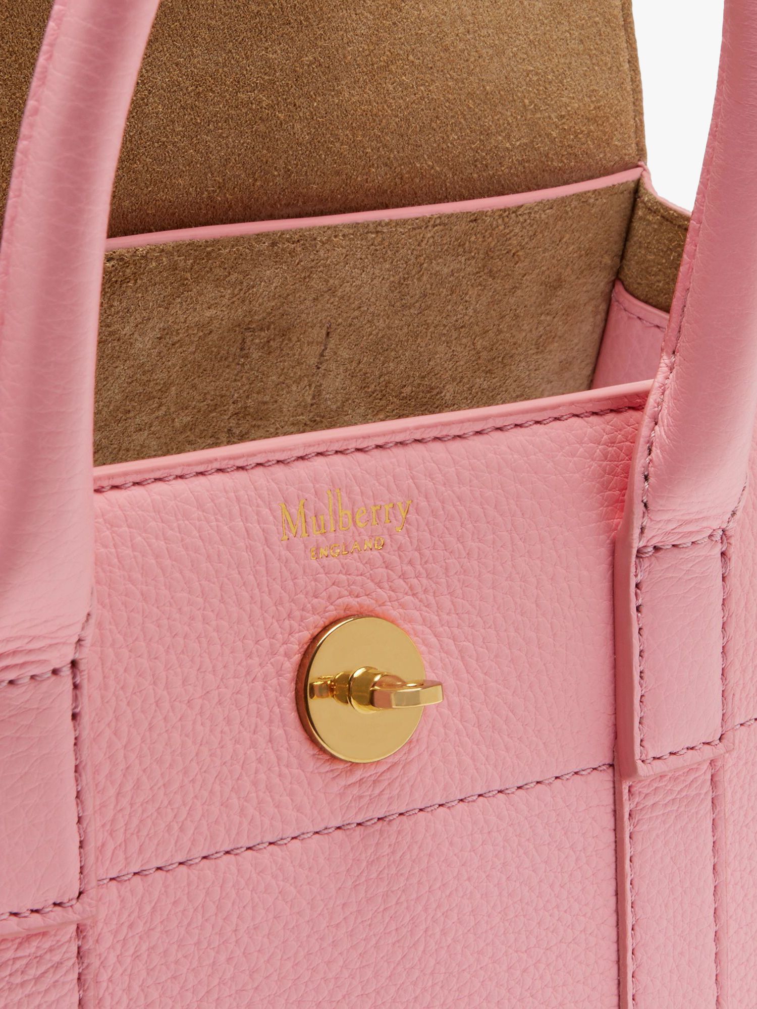 Mulberry Small Bayswater Small Classic Grain Leather Satchel Bag at ...