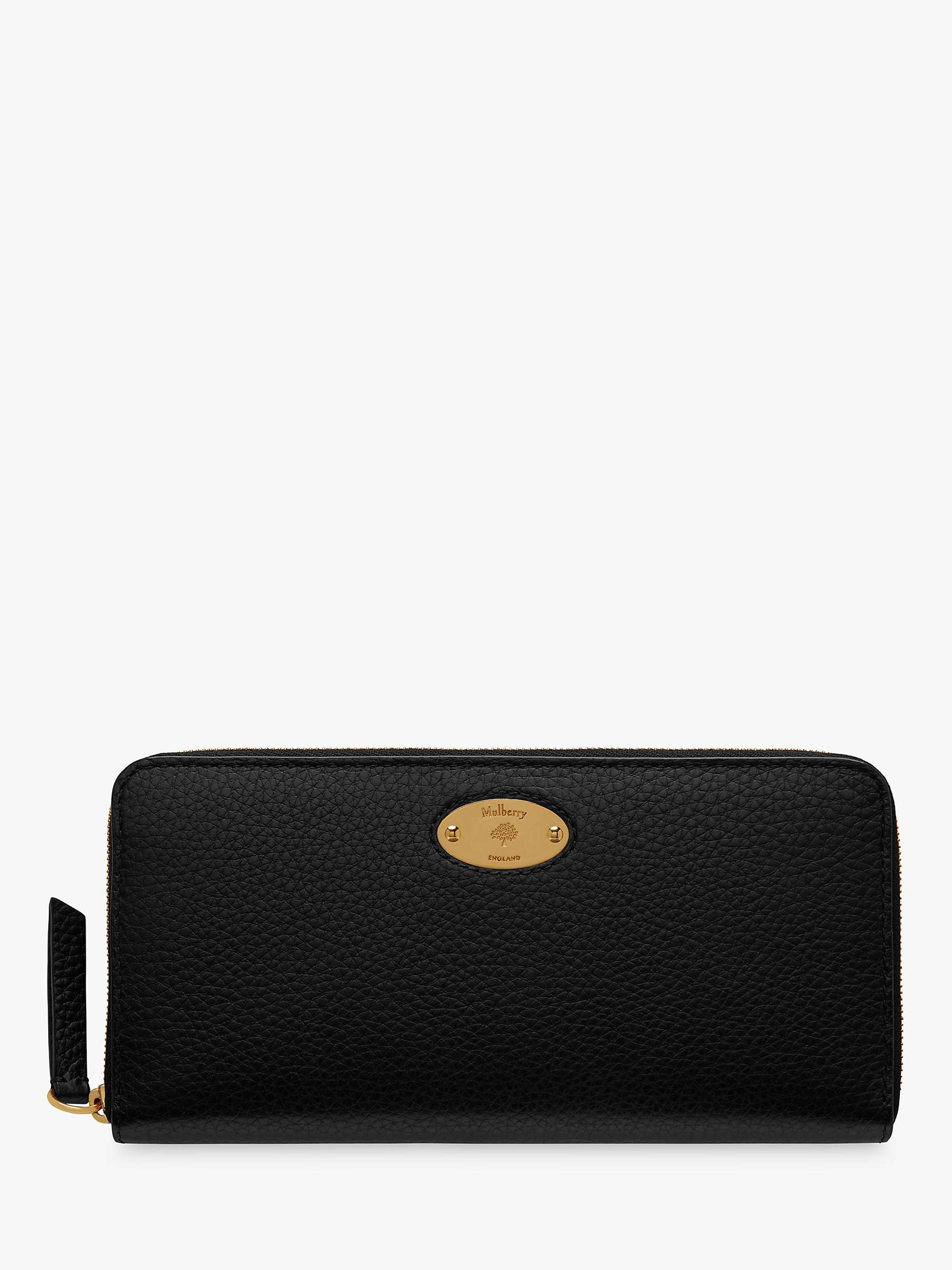 Buy Mulberry Plaque Small Classic Grain Leather 8 Card Zip Around Wallet Online at johnlewis.com