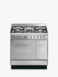 Smeg CC92MX9 90cm Dual Fuel Range Cooker, A Energy Rating, Stainless Steel