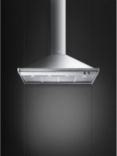 Smeg KD120HXE Chimney Cooker Hood, Stainless Steel