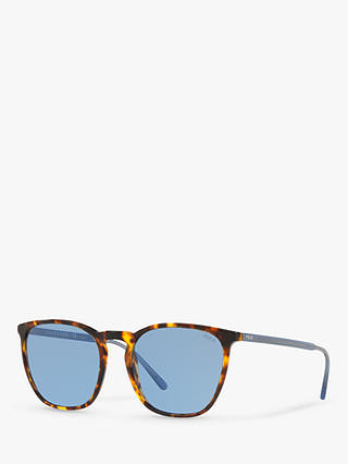 Polo Ralph Lauren PH4141 Women's Sunglasses, Antique Tortoise/Blue