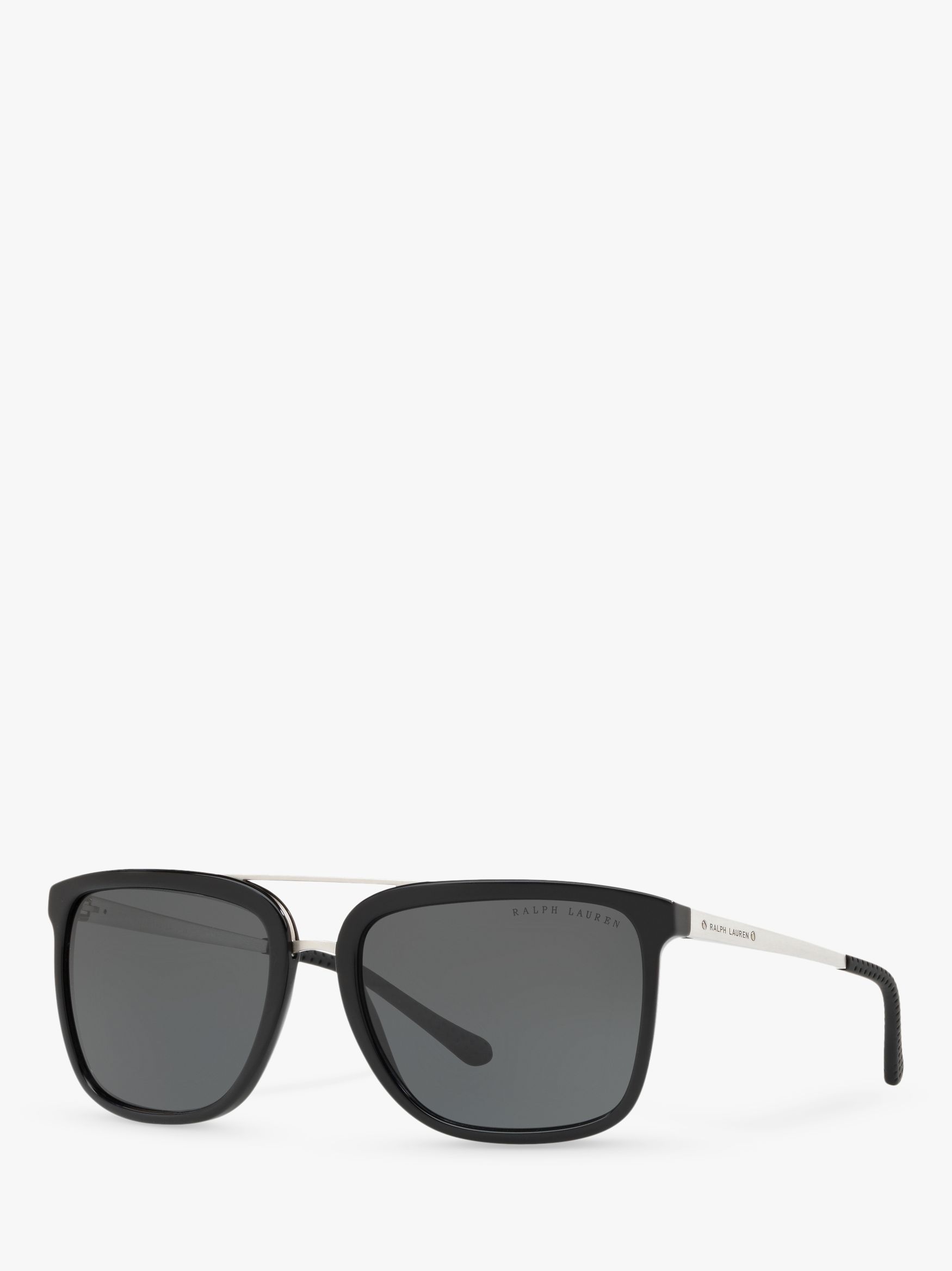 Ralph Lauren RL8164 Women's Square Sunglasses, Black/Grey