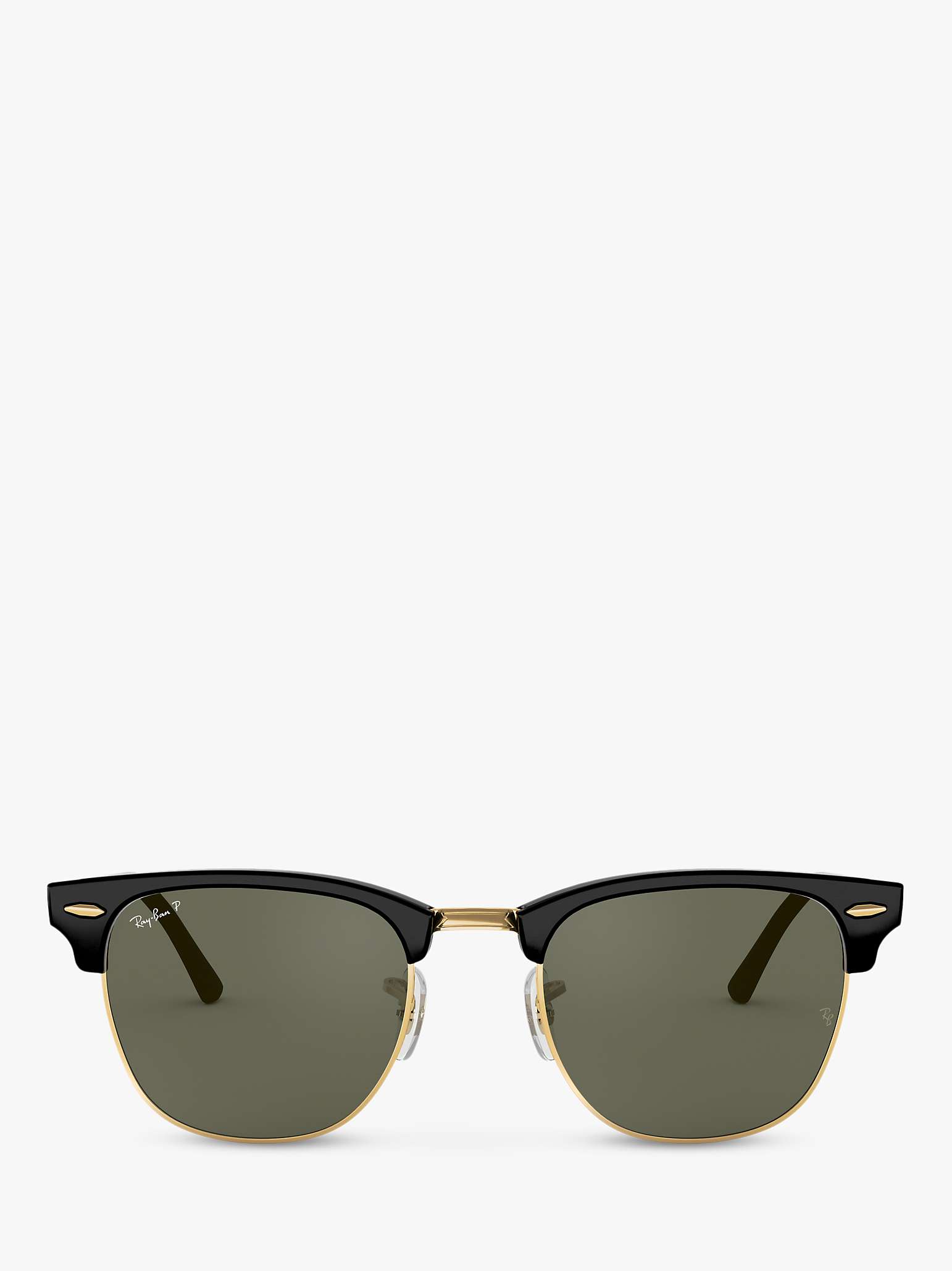 Buy Ray-Ban RB3016 Men's Polarised Clubmaster Sunglasses Online at johnlewis.com