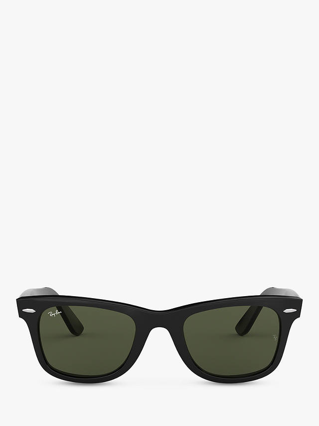 Ray-Ban RB2140 Unisex New Wayfarer Sunglasses, Black/Green