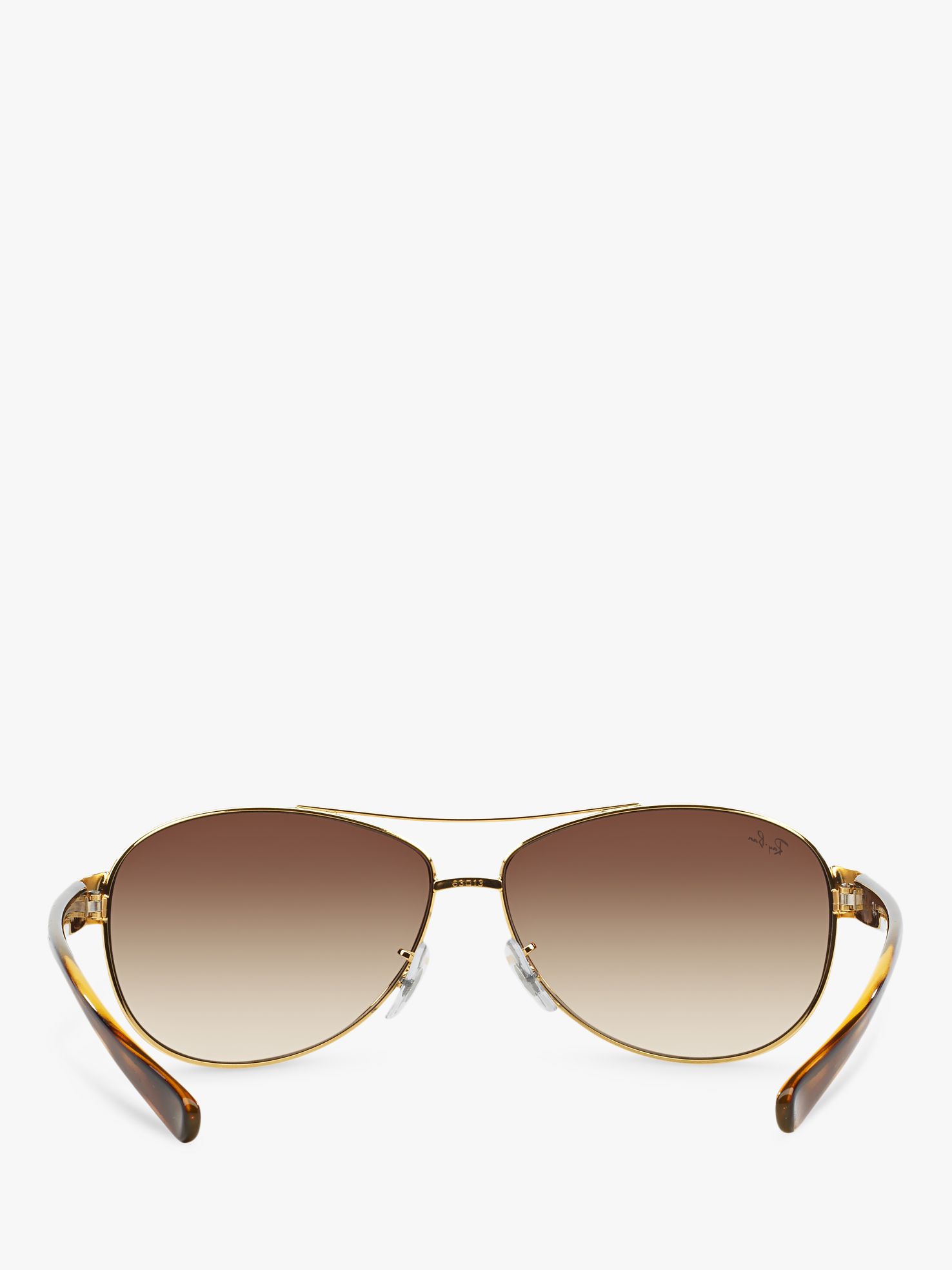 Ray-Ban RB3386 Men's Aviator Sunglasses, Arista Gold/Brown Gradient at ...