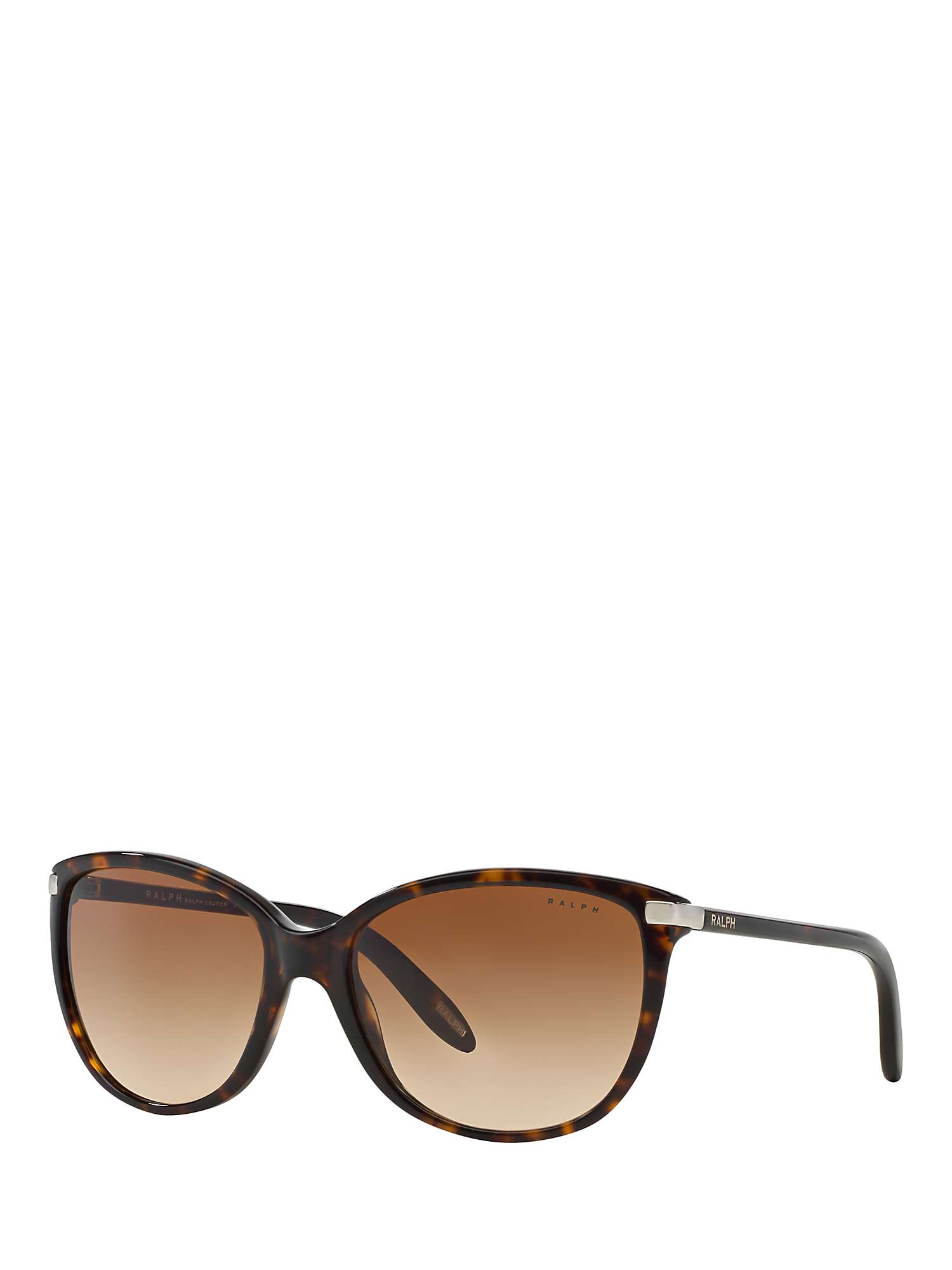 Buy Polo Ralph Lauren RA5160 Women's Cat's Eye Sunglasses, Dark Tortoise/Brown Gradient Online at johnlewis.com
