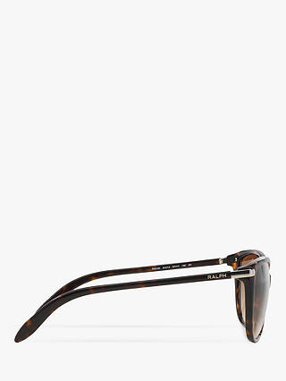Polo Ralph Lauren RA5160 Women's Cat's Eye Sunglasses, Dark Tortoise/Brown Gradient
