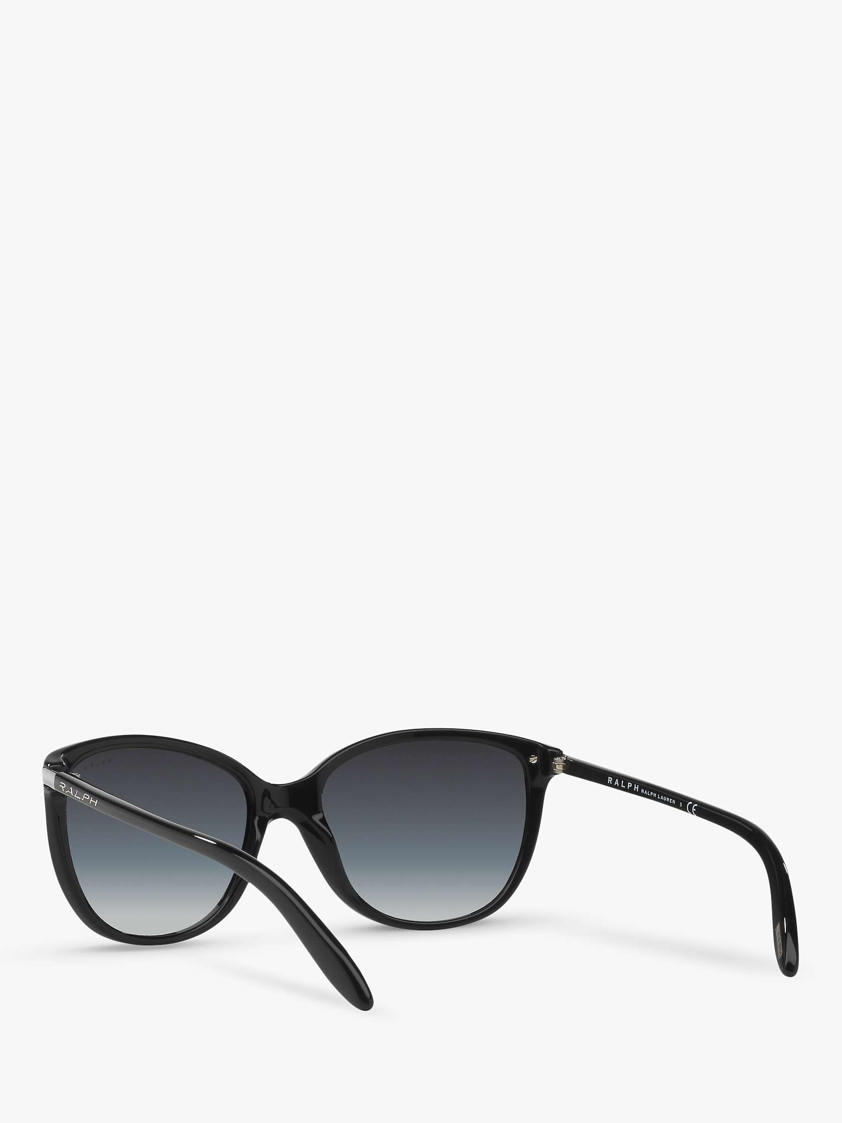 Buy Polo Ralph Lauren RA5160 Women's Cat's Eye Sunglasses, Black/Grey Online at johnlewis.com