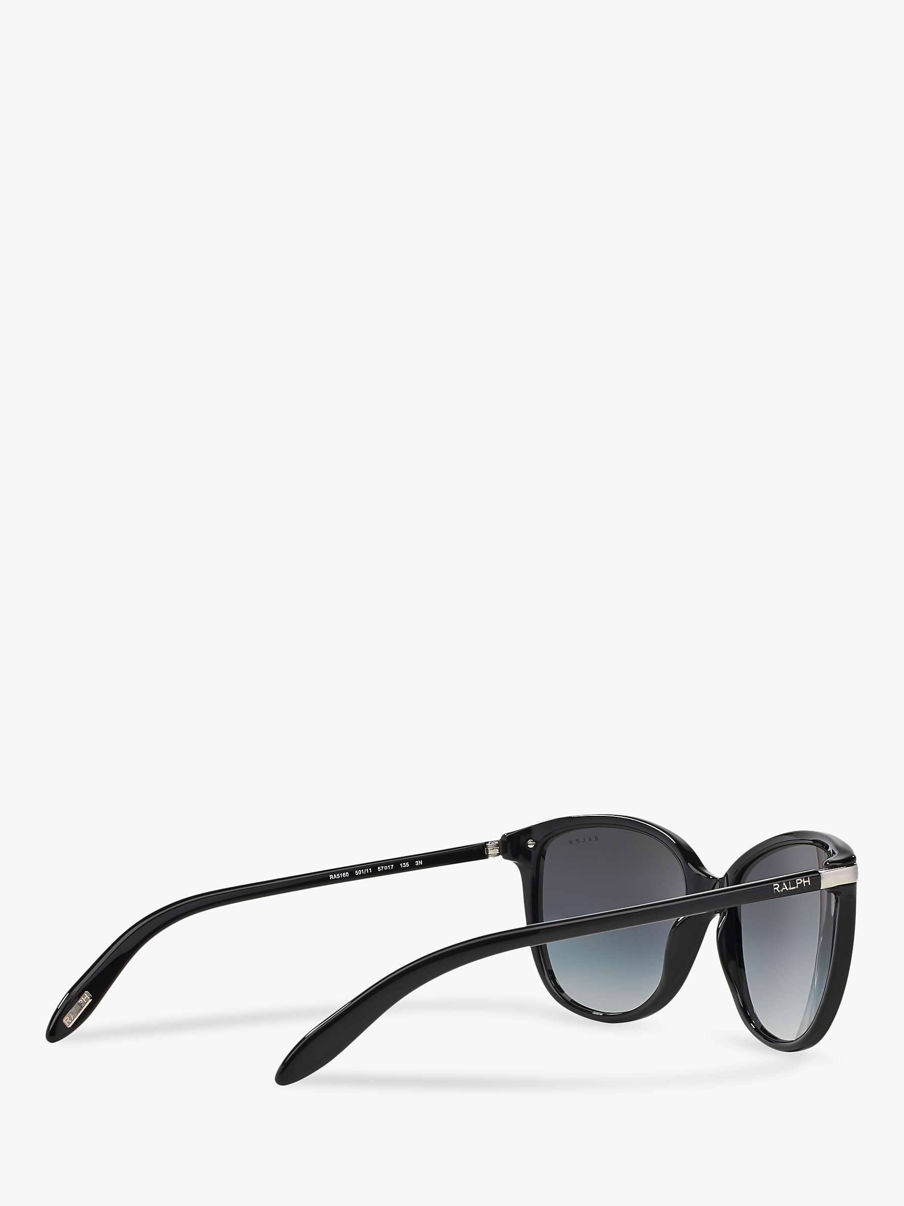 Buy Polo Ralph Lauren RA5160 Women's Cat's Eye Sunglasses, Black/Grey Online at johnlewis.com