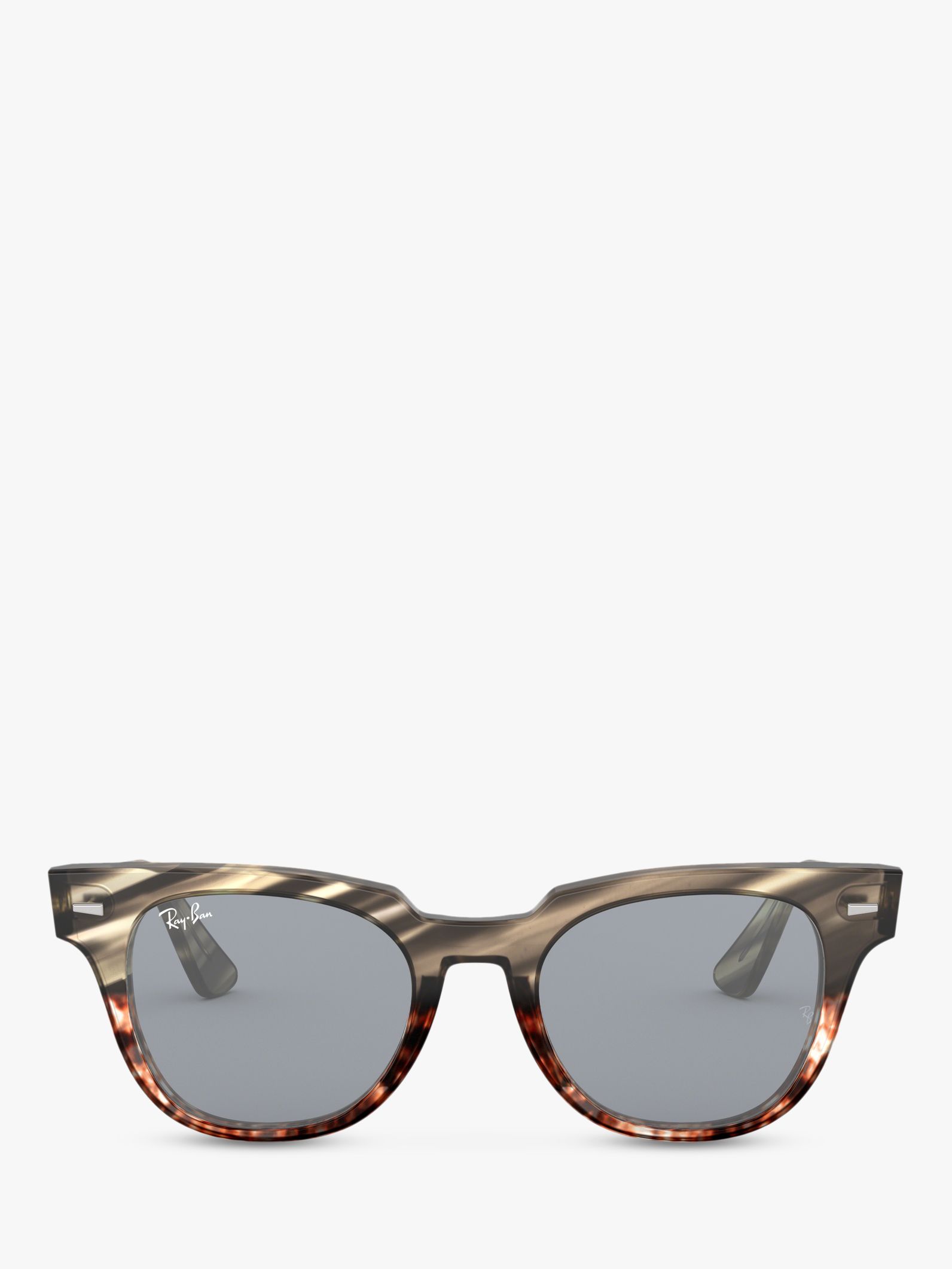 Ray-Ban RB2168 Unisex Square Sunglasses, Brown Striped/Grey Gradient