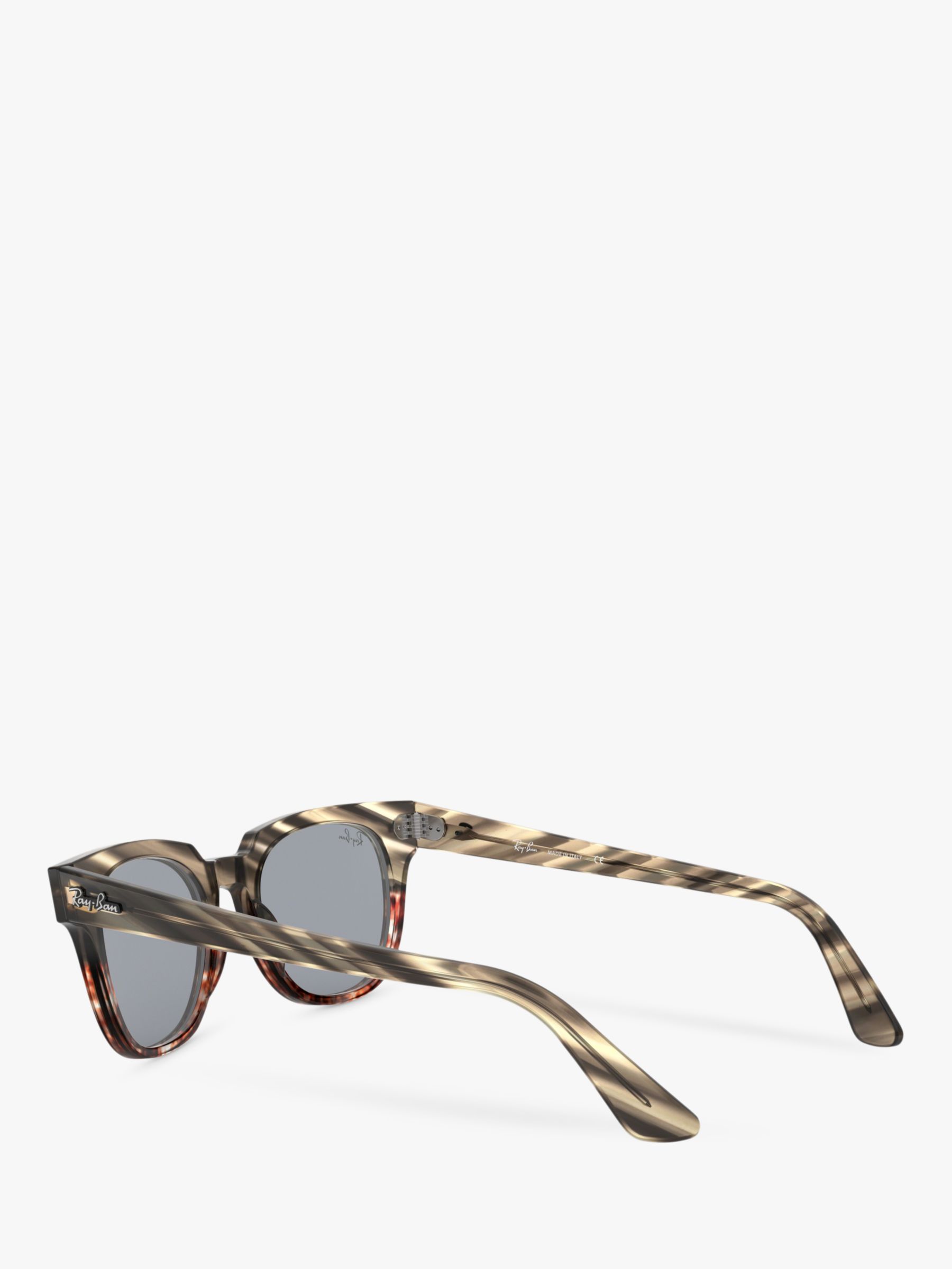 Ray-Ban RB2168 Unisex Square Sunglasses, Brown Striped/Grey Gradient