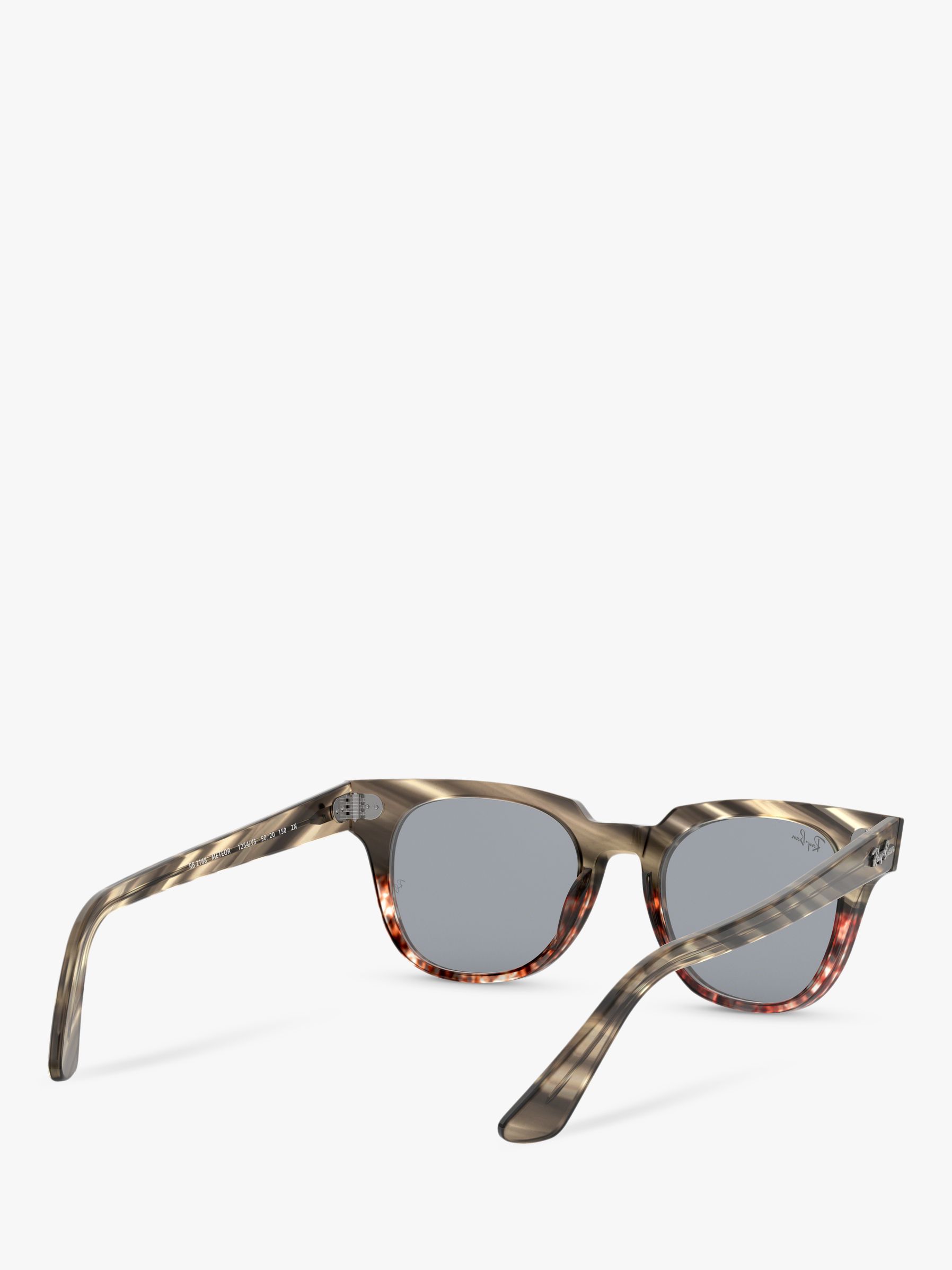 Ray Ban Rb2168 Unisex Square Sunglasses Brown Stripedgrey Gradient At John Lewis And Partners 9368