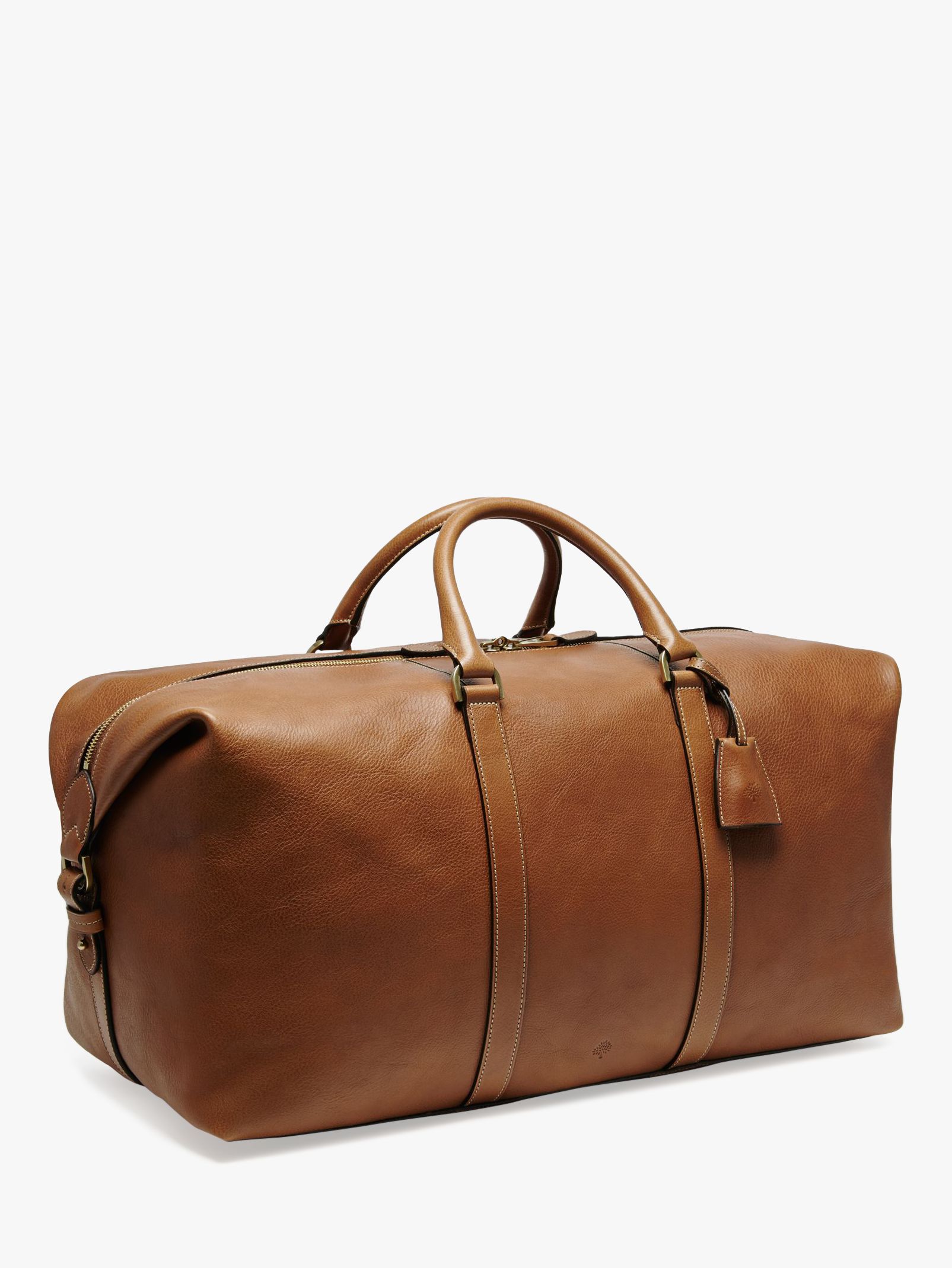 Mulberry Medium Clipper Natural Veg Tanned Leather Holdall