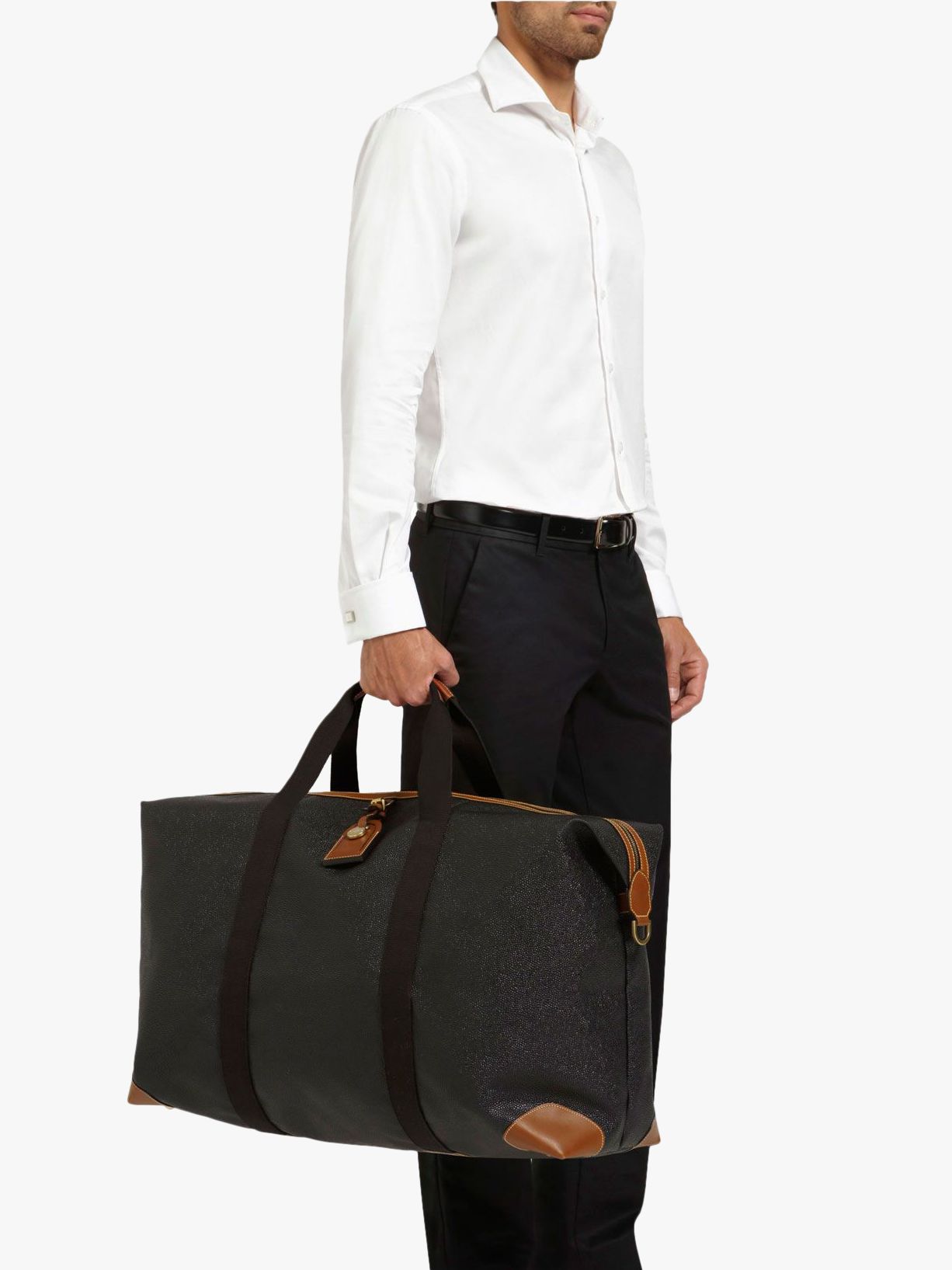 Mulberry Scotchgrain Large Clipper Holdall
