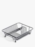 ANYDAY John Lewis & Partners Compact Dish Rack, Grey