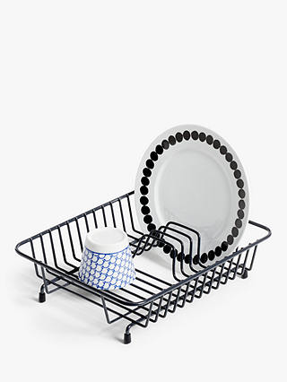 ANYDAY John Lewis & Partners Compact Dish Rack, Grey