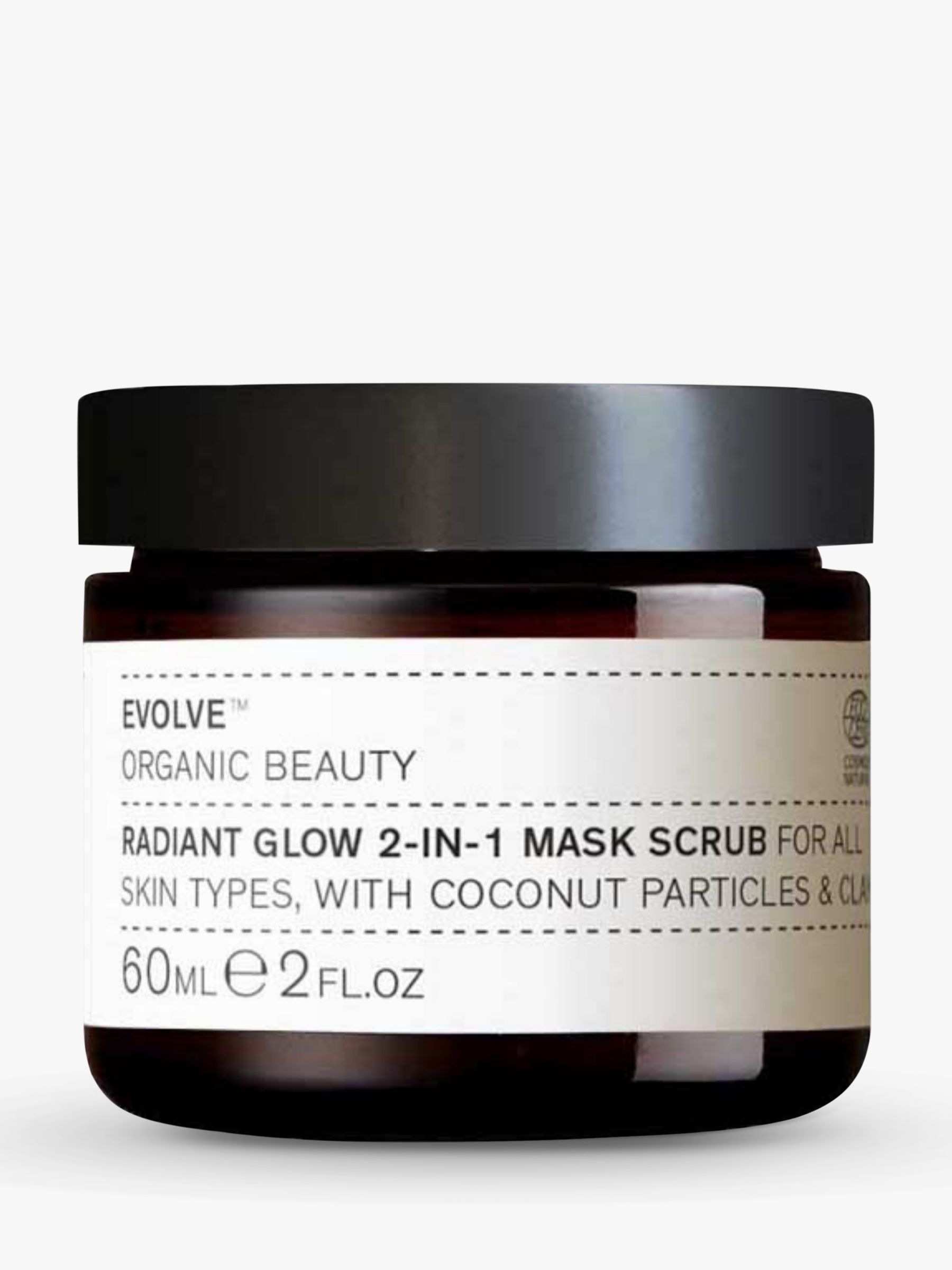 Evolve Organic Beauty Radiant Glow 2-in-1 Mask Scrub, 60ml 1