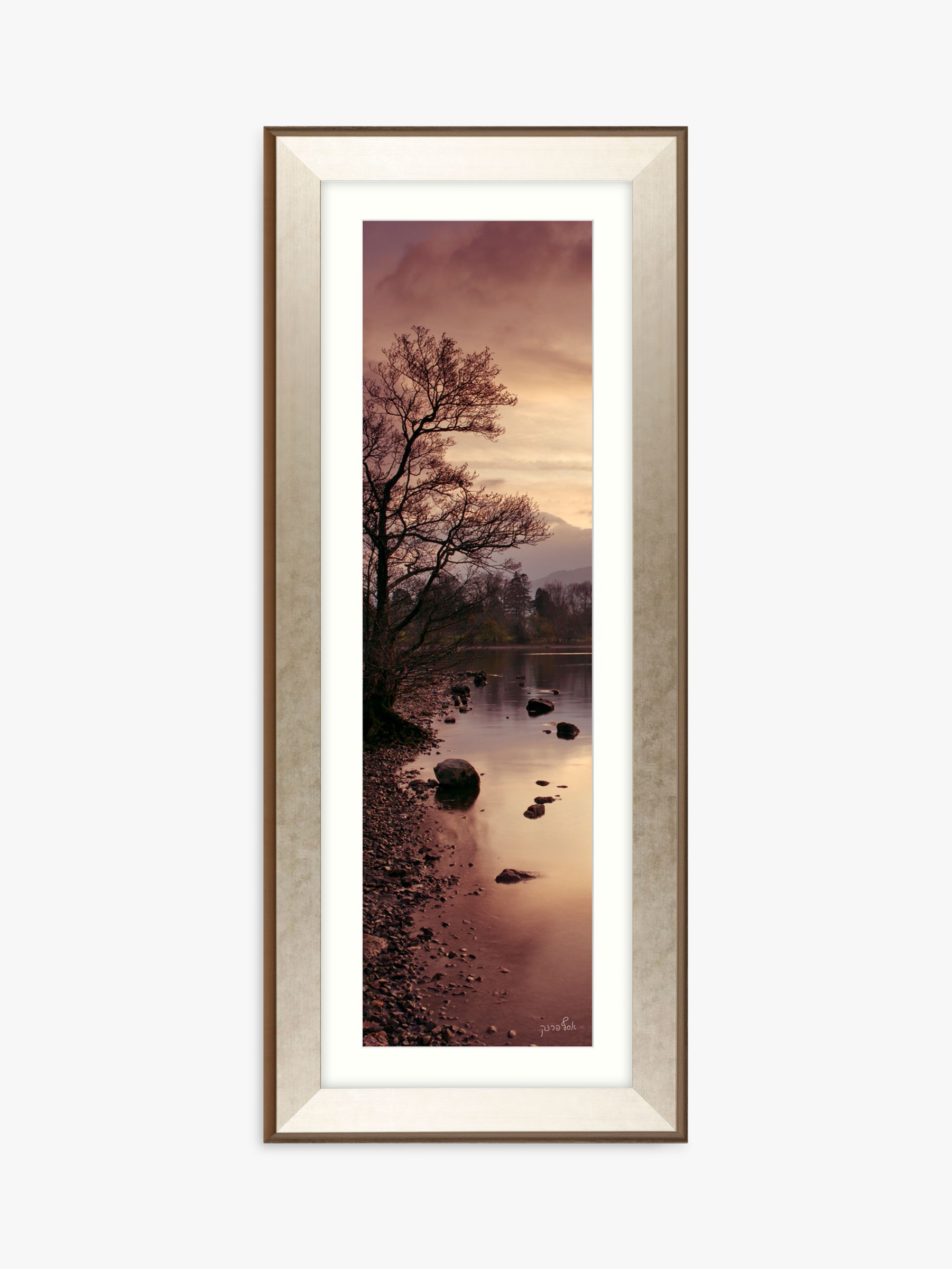 Assaf Frank - Lake District Reflections I Framed Print & Mount, 100 x 40cm