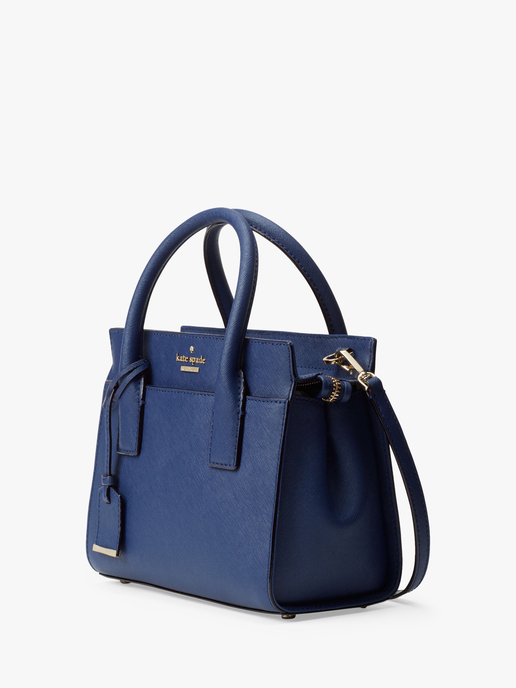 kate spade new york Cameron Street Mini Candace Leather Satchel, Ocean Blue