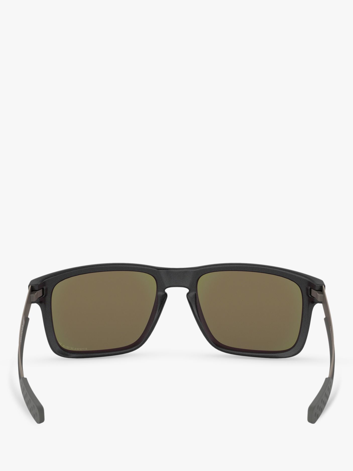 Oakley OO9384 Men's Holbrook Prizm Polarised Rectangular Sunglasses, Grey/Mirror Blue