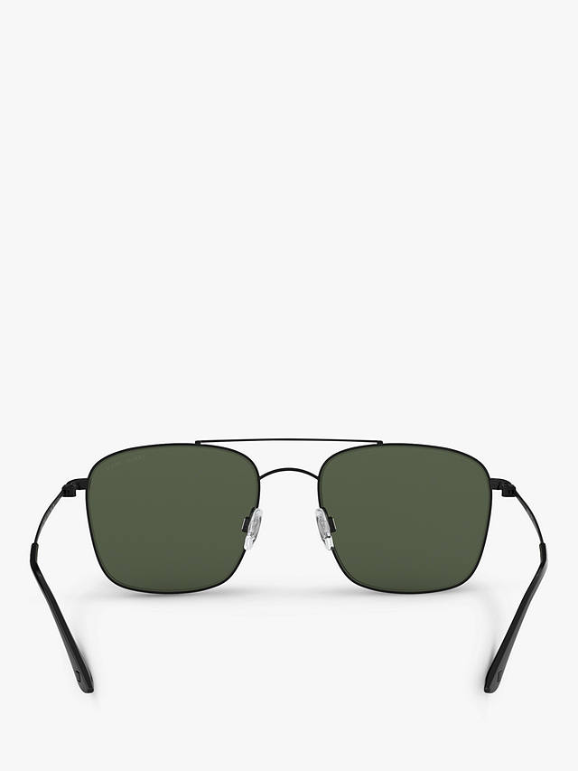 Giorgio Armani AR6080 Men's Square Sunglasses, Black Havana