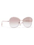 CHANEL Round Sunglasses CH4246H, Rose Gold/Brown Gradient