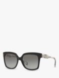 Michael Kors MK2082 Women's Cortina Square Sunglasses, Black