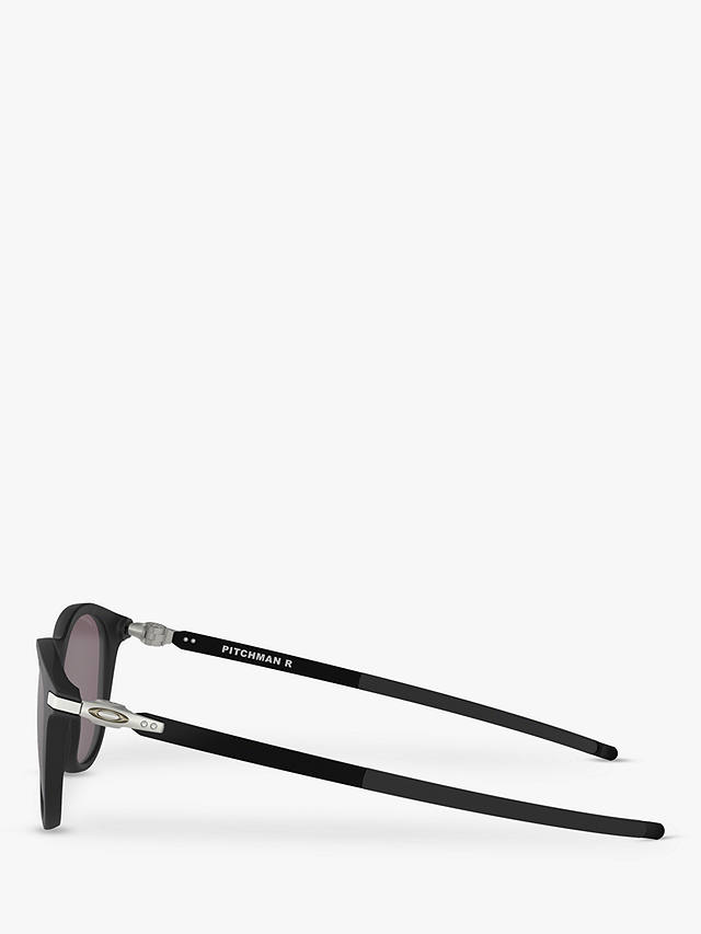 Oakley OO9439 Men's Pitchman R Prizm Round Sunglasses, Satin Black/Grey