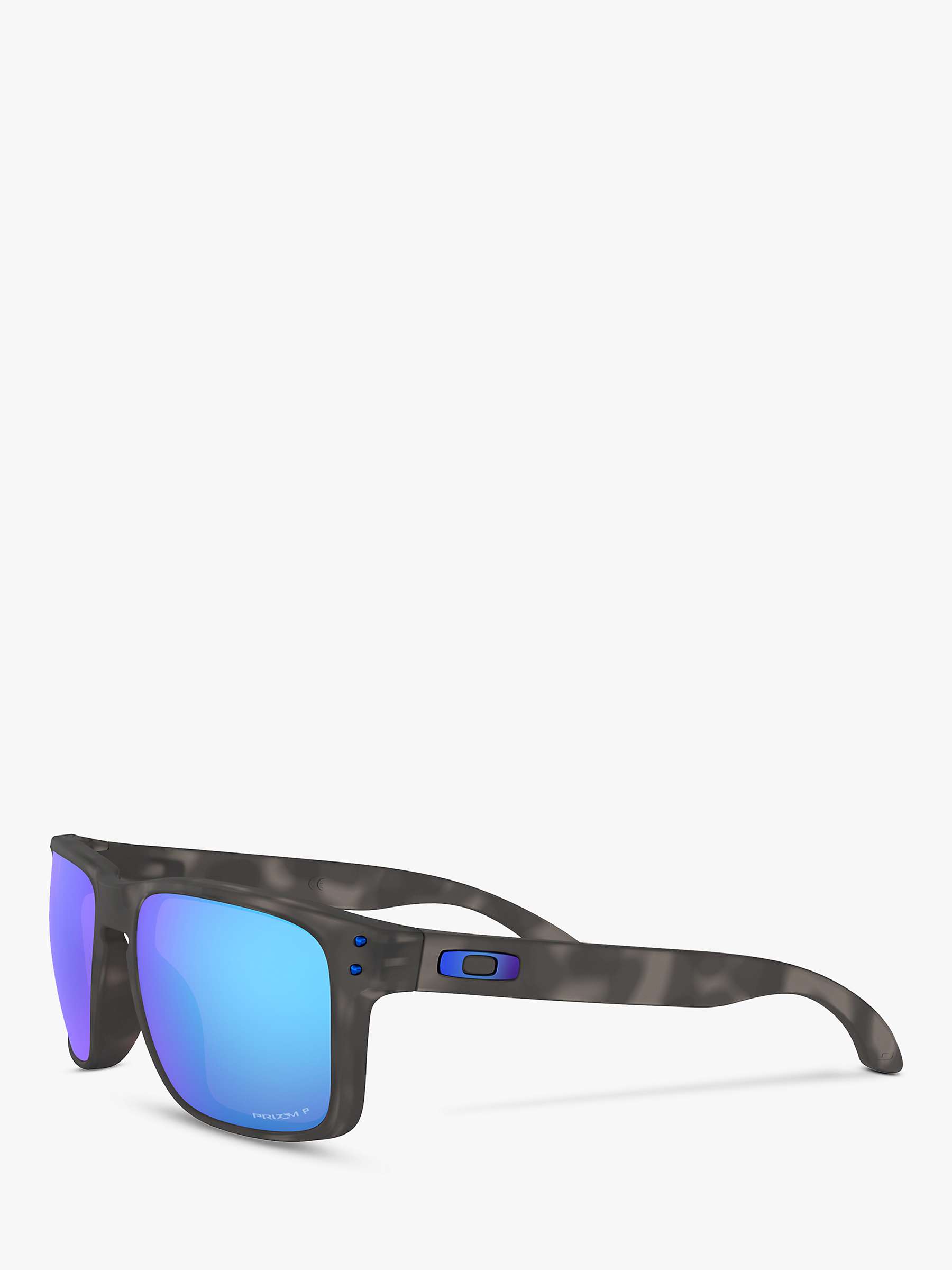 Buy Oakley OO9102 Men's Holbrook Prizm Polarised Square Sunglasses, Black/Tortoise Online at johnlewis.com