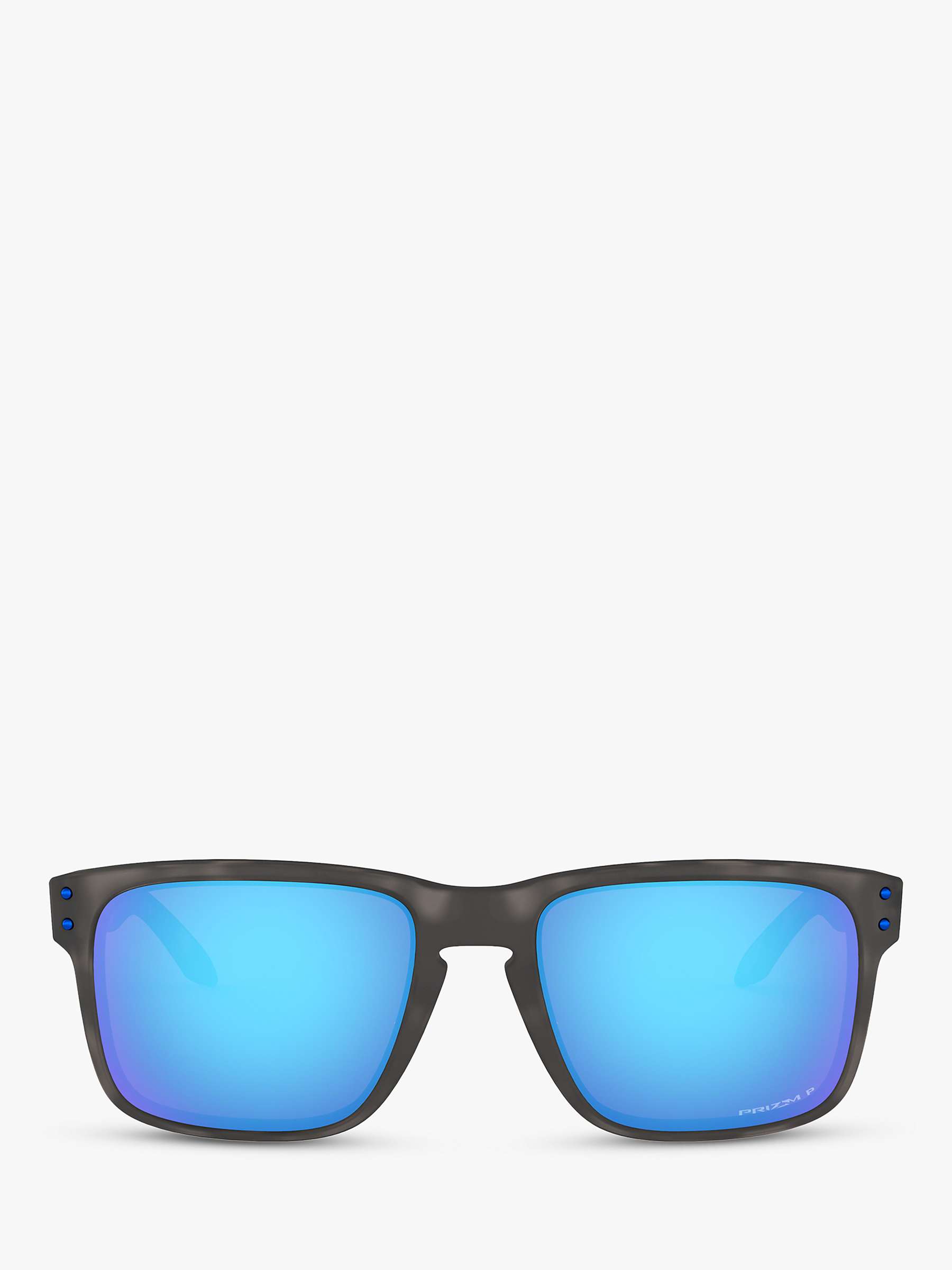 Buy Oakley OO9102 Men's Holbrook Prizm Polarised Square Sunglasses, Black/Tortoise Online at johnlewis.com