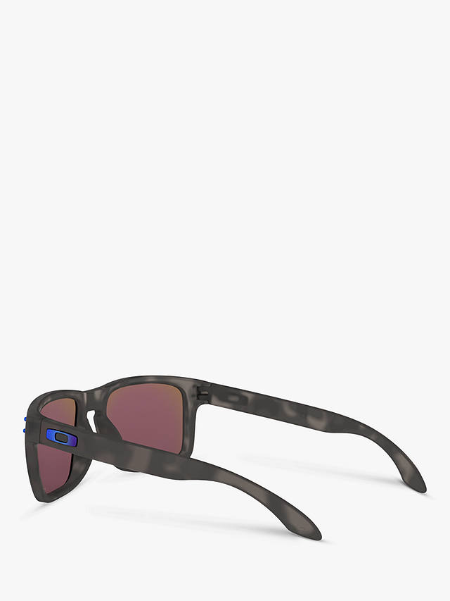 Oakley OO9102 Men's Holbrook Prizm Polarised Square Sunglasses, Black/Tortoise