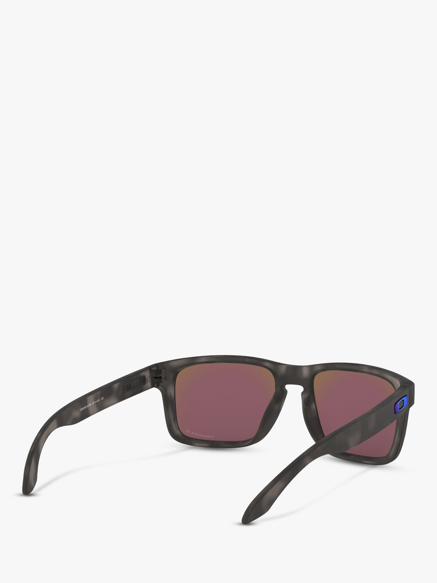 Buy Oakley OO9102 Men's Holbrook Prizm Polarised Square Sunglasses, Black/Tortoise Online at johnlewis.com