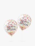 Ginger Ray Rainbow Confetti Balloons, Pack of 5