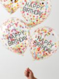 Ginger Ray Rainbow Confetti Balloons, Pack of 5