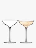 Waterford Crystal Elegance Champagne Coupe Glasses, 230ml, Set of 2, Clear