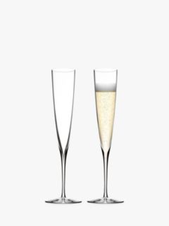 Waterford Crystal Elegance Glass Champagne Trumpets, 170ml, Set of 2, Clear